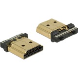 DeLOCK Connector HDMI-A male stekker Zwart