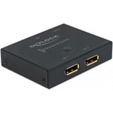 DeLOCK DisplayPort 2 - 1 Switch bidirectional 8K 30 Hz displayport switch Zwart