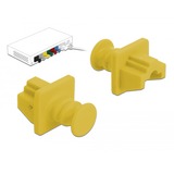 DeLOCK Dust Cover voor RJ-45-poort beschermdop Geel, 10 stuks