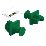 DeLOCK Dust Cover voor RJ-45-poort beschermdop Groen, 10 stuks