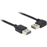 DeLOCK EASY-USB-A 2.0 male > EASY-USB-A 2.0 male kabel Zwart, 5 meter