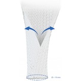 DeLOCK Gevlochten sleeve met klittenband slang Wit, 2m x Ø 19 mm