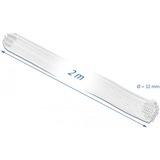 DeLOCK Gevlochten sleeve met klittenband slang Wit, 2 m x Ø 32 mm