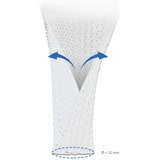 DeLOCK Gevlochten sleeve met klittenband slang Wit, 2 m x Ø 32 mm