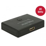 DeLOCK HDMI 2 - 1 Switch bidirectional 4K 60 Hz hdmi switch Zwart