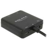 DeLOCK HDMI Audio Extractor 4K 60 Hz compact adapter Zwart