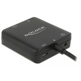 DeLOCK HDMI Audio Extractor compact adapter Zwart, 0,3 meter, 4K 60Hz