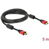 DeLOCK High Speed HDMI A (male) > HDMI A (male) kabel Zwart, 5 meter