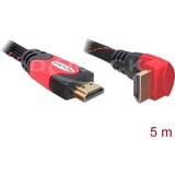 DeLOCK High Speed HDMI met Ethernet – HDMI A male > HDMI A male kabel Zwart, 5 meter, 4K