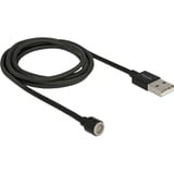 DeLOCK Magnetisch USB Data- en oplaadkabel Zwart, 1,1 meter