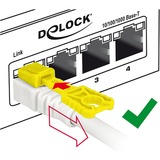 DeLOCK Netwerkkabel RJ-45 Secure met Cat.6a Wit, 85335, 5 meter