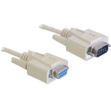 DeLOCK Serial RS-232 extension 9-Pin male > 9-Pin female kabel 2 meter