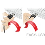 DeLOCK USB2.0 A 90° > USB Micro-B kabel Zwart, 5 meter