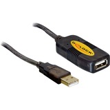 DeLOCK USB 2.0 verlengkabel Zwart, 10 meter