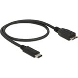 DeLOCK USB-C 3.1 > USB 3.1 micro-USB adapter Zwart, 0,5 meter, USB 3.1 Gen 2