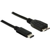 DeLOCK USB-C 3.2 Gen 2 naar micro-USB-B 3.2 Gen 2 kabel Zwart, 1 meter