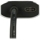 DeLOCK USB-C male > VGA female met PD functie adapter Donkergrijs
