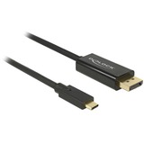 DeLOCK USB-C naar DisplayPort kabel Zwart, 3 meter, 4K 60 Hz