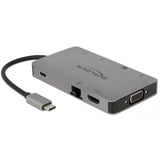 DeLOCK USB Type-C dockingstation 4K Zilver