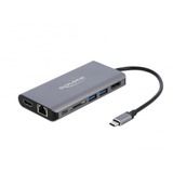 DeLOCK USB Type-C dockingstation 4K Grijs