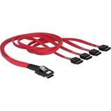 DeLOCK mini SAS 36 Pin zu 4x SATA (SFF 8087 > 4x SATA) adapter Rood, 50 cm