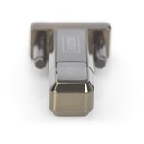 Digitus 9-pin serieel naar USB-A 2.0 adapter Zwart
