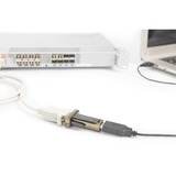 Digitus 9-pin serieel naar USB-A 2.0 adapter Zwart