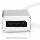 Digitus DA-70844 USB-C > DisplayPort adapter Wit/zilver, 0,2 meter