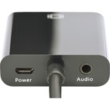 Digitus HDMI naar VGA + 3.5 mm jack 4-polig adapter Zwart