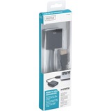 Digitus HDMI naar VGA + 3.5 mm jack 4-polig adapter Zwart