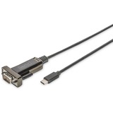 Digitus Serieel > USB-C kabel Zwart, 1 meter