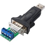 Digitus USB-A 2.0 naar Serieel RS485 adapter Zwart