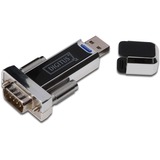 Digitus USB > serial adapter Zwart, 0,8 meter