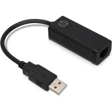 HP USB A to RJ45 (2UX21AA) adapter Zwart