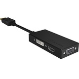 ICY BOX IB-AC1031 3-in-1 adapter Zwart