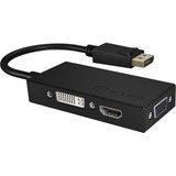 ICY BOX IB-AC1031 3-in-1 adapter Zwart