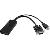 ICY BOX IB-AC512 VGA + Audio - HDMI Adapter Zwart