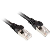 Sharkoon Cat.6 netwerkkabel Zwart, 0,5 meter, SFTP, RJ-45