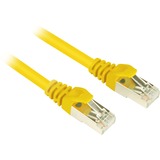 Sharkoon Cat.6 netwerkkabel Geel, 10 meter, SFTP, RJ-45