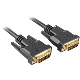 Sharkoon DVI-D kabel, 1 m Zwart
