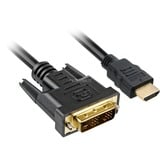 Sharkoon HDMI > DVI-D adapter Zwart, 2 meter, Single-Link