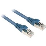Sharkoon Patchkabel RJ45 Cat.6 S/FTP 0,25m blauw