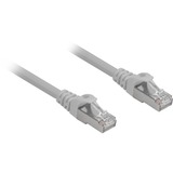 Sharkoon Patchkabel SFTP, RJ-45 met Cat.6a Grijs, 0,5 meter, Halogeenvrij