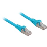 Sharkoon Patchkabel SFTP, RJ-45 met Cat.6a Blauw, 1,5 meter, Halogeenvrij