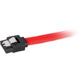 Sharkoon Sata III 90° sleeve kabel Rood, 0,45 meter