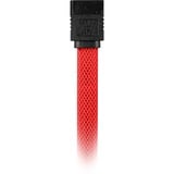 Sharkoon Sata III sleeve kabel Rood, 0,45 meter