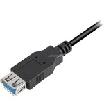 Sharkoon USB 3.0 verlengkabel Zwart, 3 meter