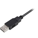 Sharkoon USB-A 2.0 > Mini USB-B kabel Zwart, 1 meter, Dubbele afscherming