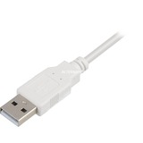 Sharkoon USB-A 2.0 > Mini USB-B kabel Wit, 1,5 meter	