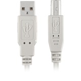 Sharkoon USB-A 2.0 > USB-B kabel Grijs, 0,5 meter